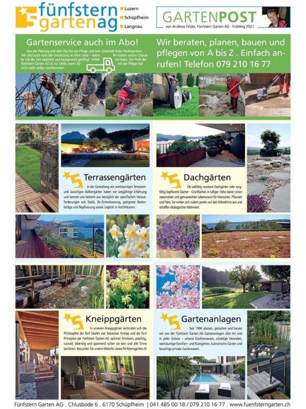 Gartenpost 2021 Seite 1